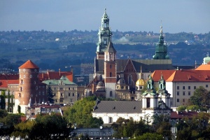 wzgórze wawelskie, widok od strony południowej